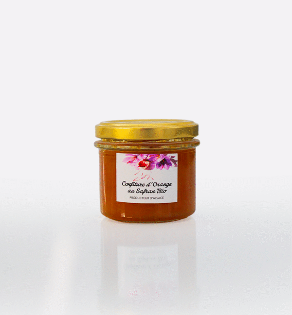 confiture d'orange au safran bio 130g