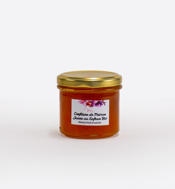 confiture poivron jaune safran bio alsace