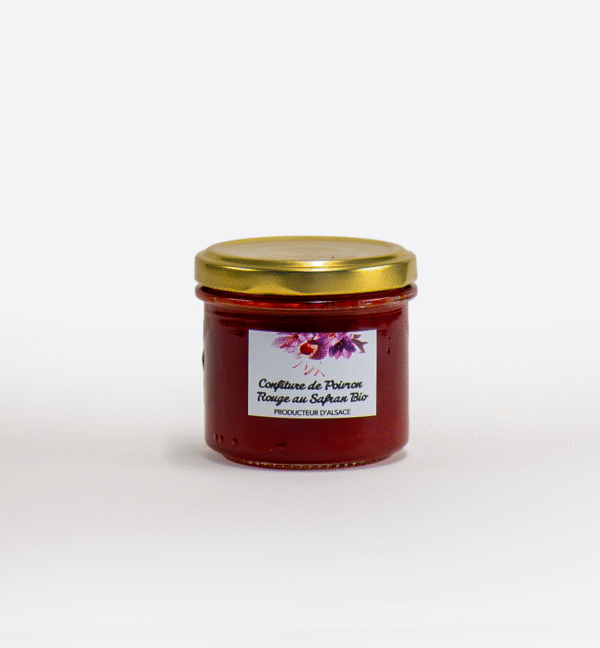 safran bio alsace confiture poivron rouge 135g