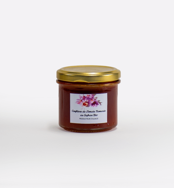 confiture de tomate romarin au safran bio 130g