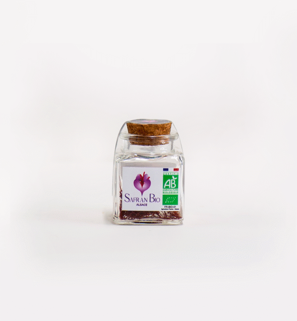 pistils de safran bio d'alsace 1g