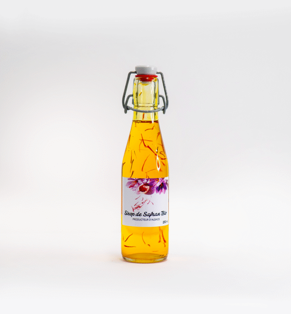 sirop de safran bio d'alsace 250 ml