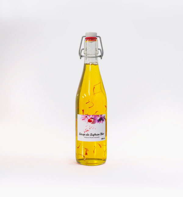 sirop de safran bio d'alsace 500 ml